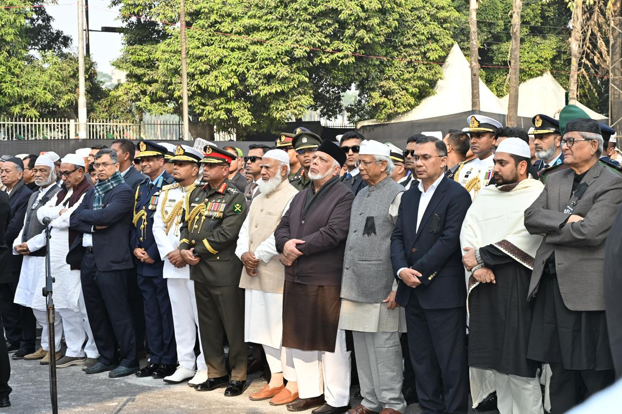 বেগম খালেদা জিয়ার জানাজা নামাজ।