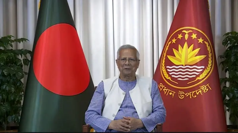 শুক্রবার ভাষণ দিয়েছেন প্রধান উপদেষ্টা অধ্যাপক মুহাম্মদ ইউনূস
