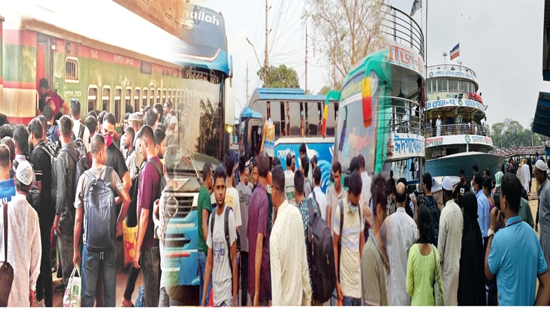 স্বস্তিতে বাড়ির উদ্দেশে যাত্রীরা