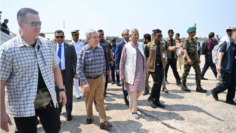 কক্সবাজারে ড. ইউনুস ও গুতেরেস