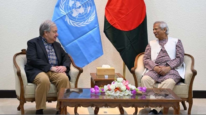 প্রধান উপদেষ্টার সঙ্গে জাতিসংঘ মহাসচিবের বৈঠক