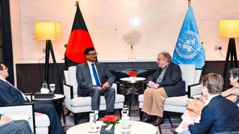 পররাষ্ট্র উপদেষ্টার সঙ্গে জাতিসংঘ মহাসচিবের বৈঠক