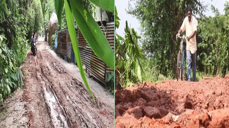 মাদারীপুরের দুই গ্রামীণ সড়ক যেন মরণফাঁদ