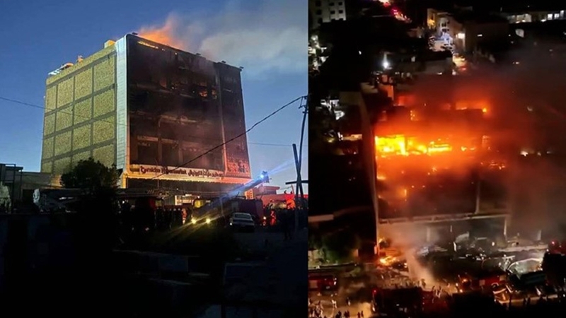 ইরাকের শপিং মলে ভয়াবহ আগুনে নিহত ৫০
