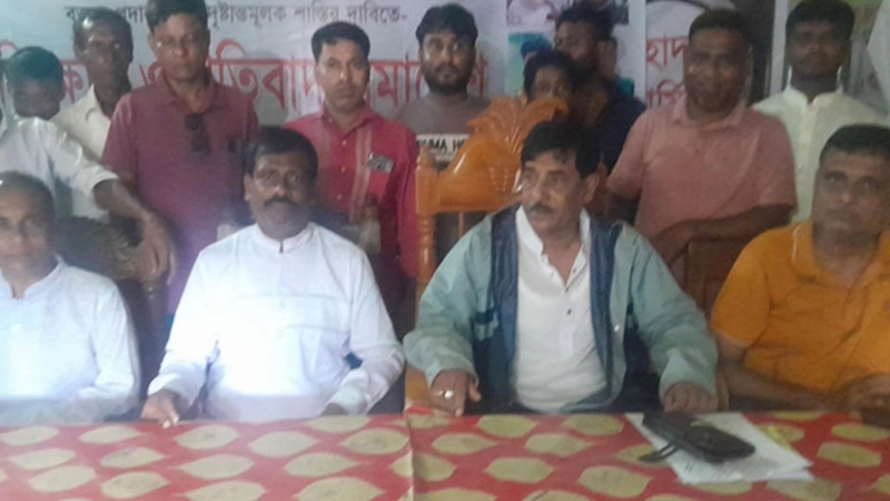 নাগরপুরে তাঁতীদলের বিক্ষোভ কর্মসূচী