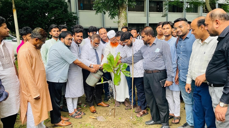 ইবিতে জুলাই বিপ্লবের শহীদদের স্মরণে দোয়া ও মাসব্যাপী বৃক্ষরোপণ কর্মসূচি