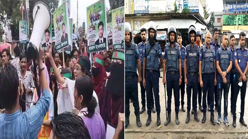 গোপালগঞ্জে হামলা ঘটনায় মাদারীপুরে নিরাপত্তা জোরদার