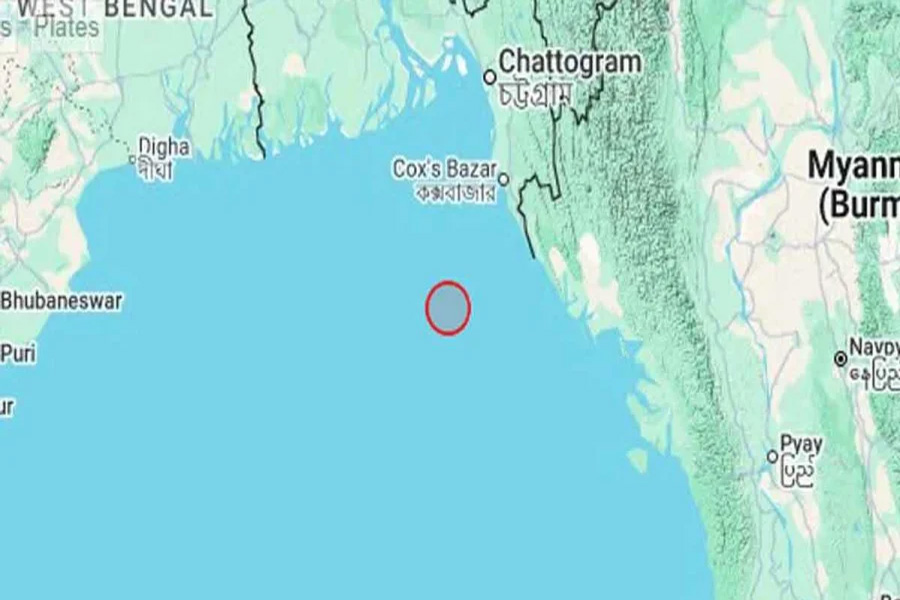 বঙ্গোপসাগরে ৪ মাত্রার ভূমিকম্প