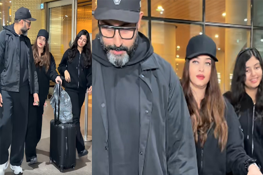 মুম্বাই ফিরলেন অভিষেক-ঐশ্বরিয়া-আরাধ্য