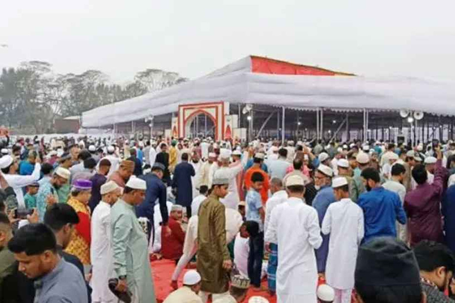 আগারগাঁও পুরাতন বাণিজ্য মেলার মাঠে ডিএনসিসির কেন্দ্রীয় ঈদ জামাত