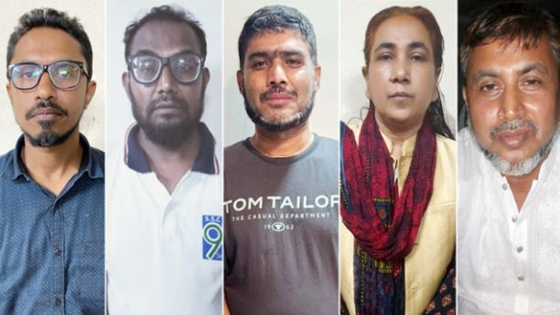 সেনাবাহিনীর গাড়ি পোড়ানোর মামলায় গ্রেপ্তার ৫