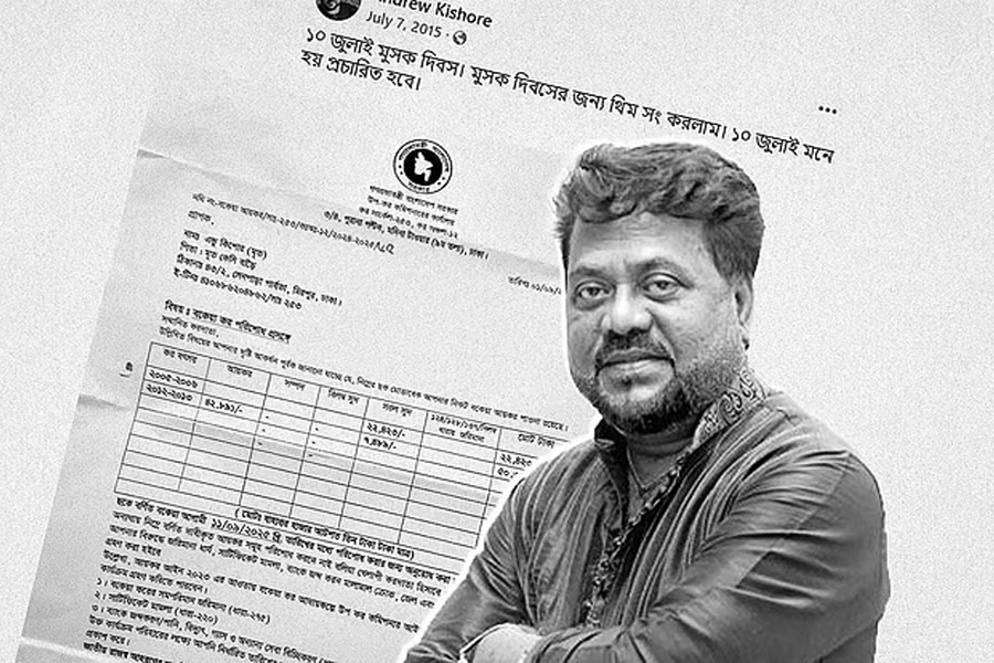 মৃত্যুর ৫ বছর পর এন্ড্রু কিশোরের  নামে  কর নোটিশ