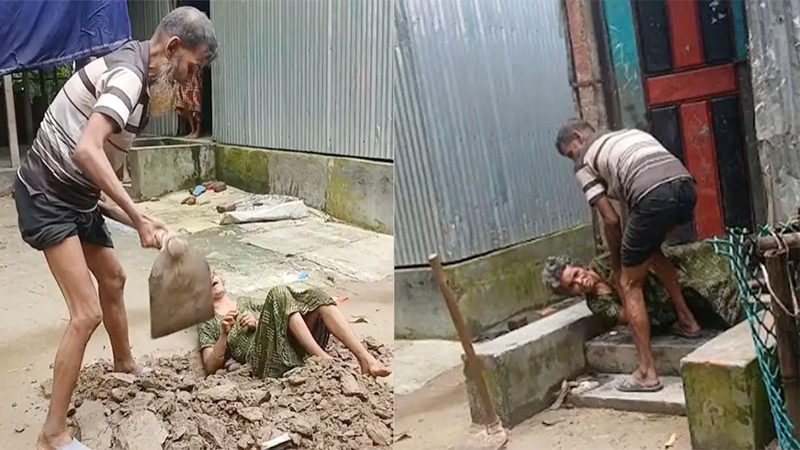 শেরপুরে স্ত্রীকে জীবন্ত কবর দেয়ার চেষ্টা, স্বামী পলাতক