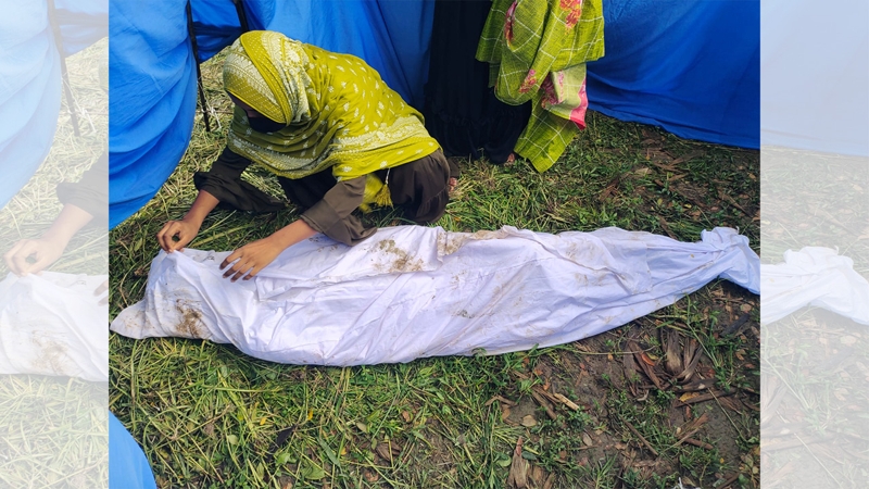 কবর থেকে নারীর লাশ উধাও মিলল জঙ্গলের পাশে