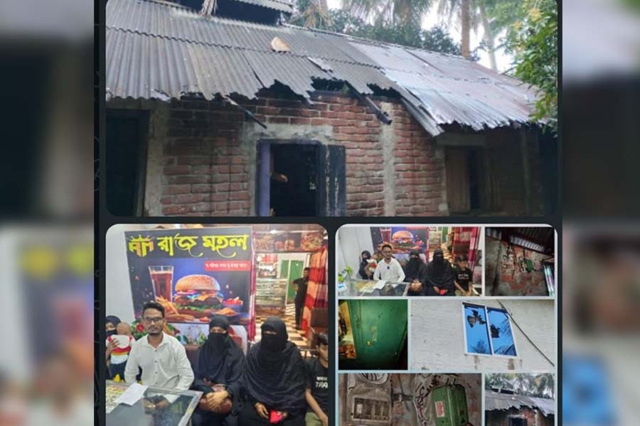 দাবিকৃত চাঁদা না পেয়ে সাবেক সাংসদের ভাইয়ের বাড়িতে অগ্নিসংযোগ