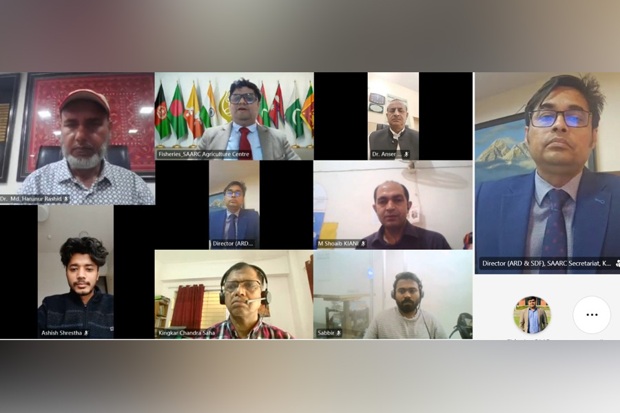 সামুদ্রিক-মিঠাপানি মাছ চাষে জলবায়ুর প্রভাবে সার্ক কৃষি কেন্দ্রের ওয়েবিনার