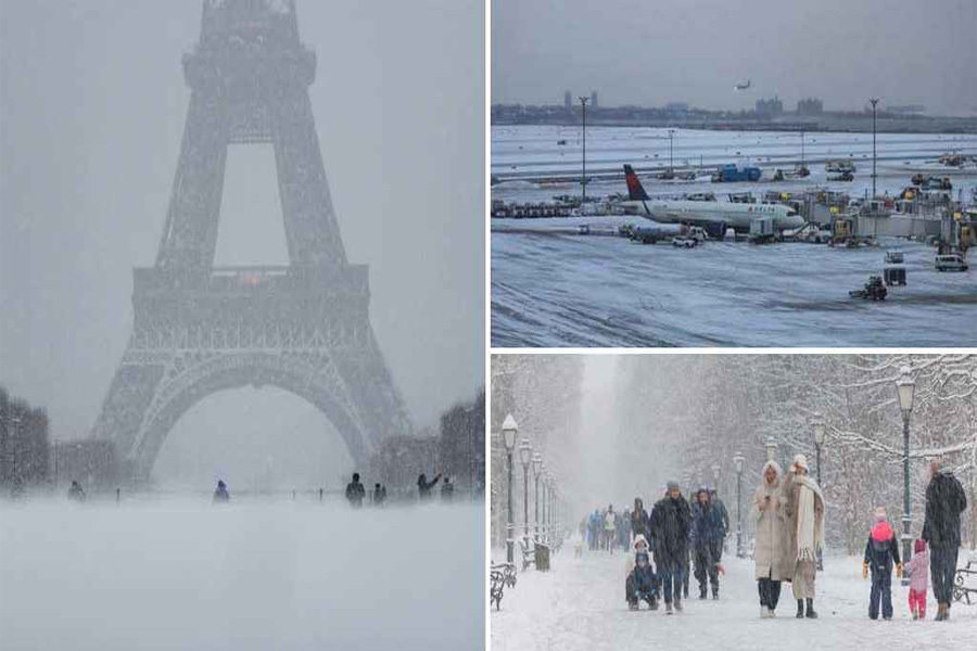 ইউরোপে তুষারপাতে বিপর্যয়, মৃত্যু ৬ ও ফ্লাইট বাতিল