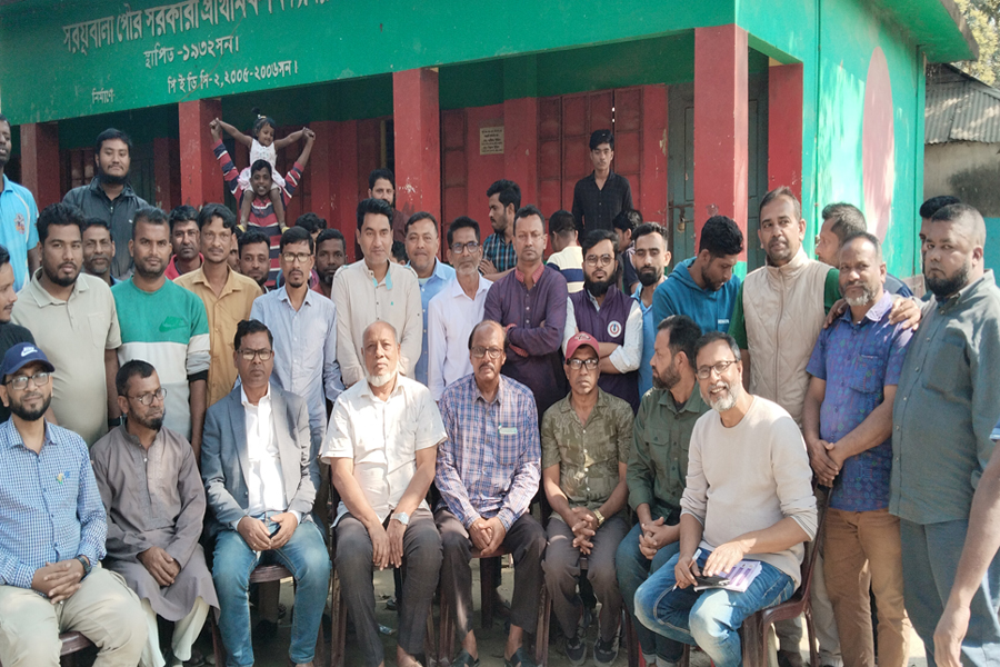 মাদক, সন্ত্রাস ও ছিনতাই প্রতিরোধে গৌরীপুরে উঠান বৈঠক