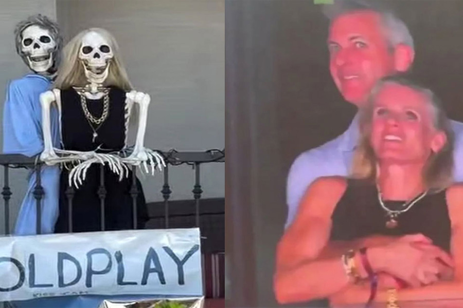 হ্যালোইনে ফিরে এলো কোল্ডপ্লের সেই ভাইরাল দৃশ্য!