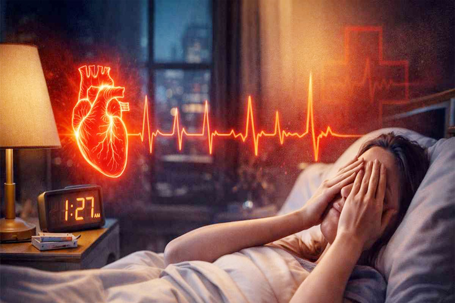 যে সময়ে ঘুমালে বাড়তে পারে হৃদরোগের ঝুঁকি