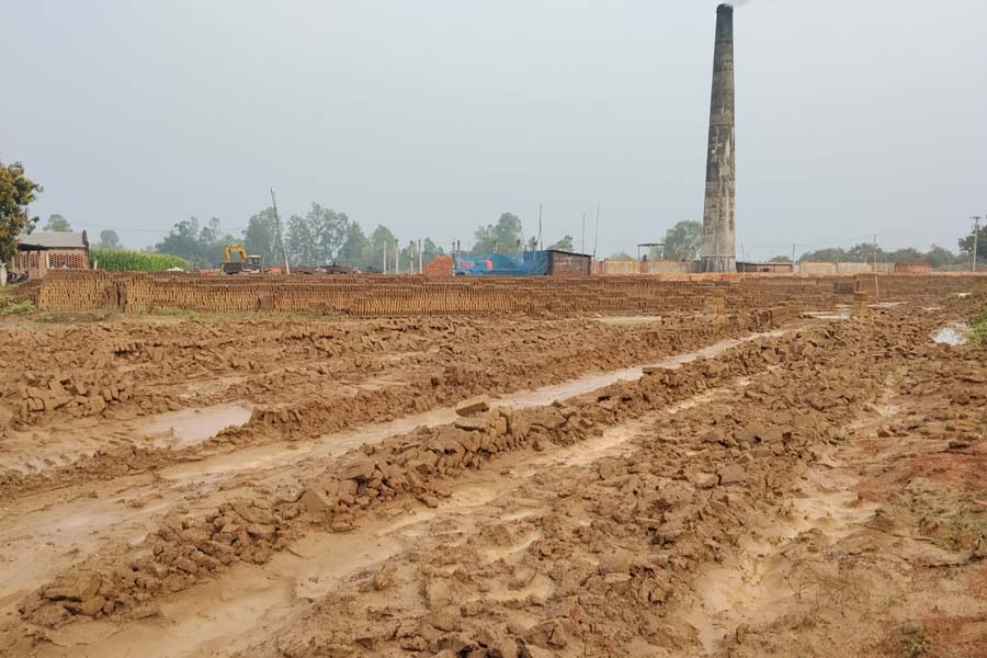 নবাবগঞ্জে হঠাৎ বৃষ্টিতে ঈটভাটায় ব্যাপক ক্ষতি