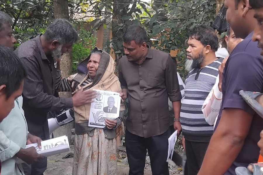 ভিপি জয়নাল আবেদীনের পক্ষে বালিগাঁও ইউনিয়নে গণসংযোগ