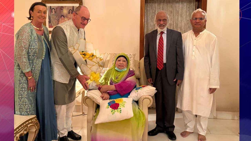 খালেদা জিয়ার সঙ্গে জার্মান রাষ্ট্রদূতের সস্ত্রীক সাক্ষাৎ