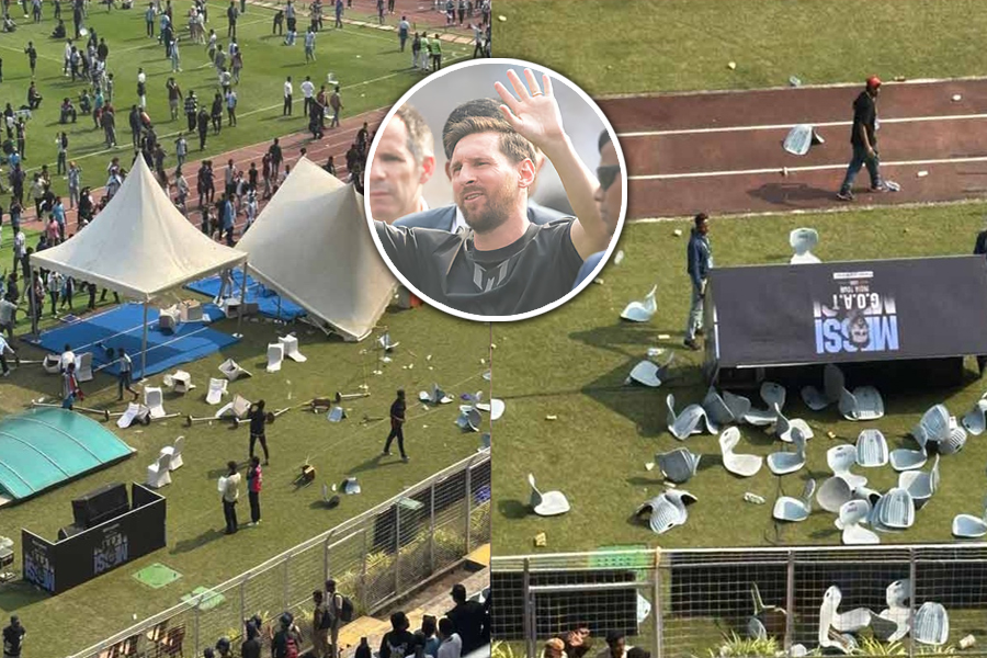 মেসি ইভেন্টে রণক্ষেত্র যুবভারতী