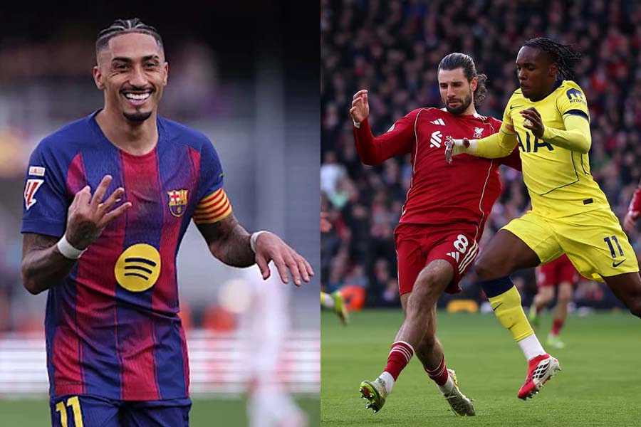 রাফিনহার হ্যাটট্রিকে বড় জয় বার্সার, হোঁচট খেলো লিভারপুল