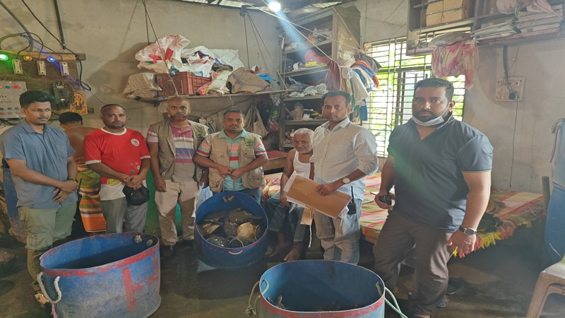 ৭৩ কচ্ছপসহ পাচারকারী আটক