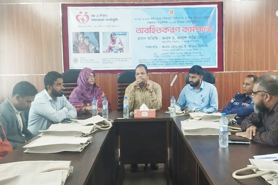 সৈয়দপুরে মা ও শিশু সহায়তা পৌরসভা কমিটির প্রশিক্ষণ কর্মশালা অনুষ্ঠিত