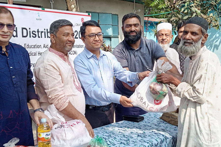 সৈয়দপুরে এক হাজার অসহায় পরিবারের মাঝে ঈদ খাদ্যসামগ্রী বিতরণ