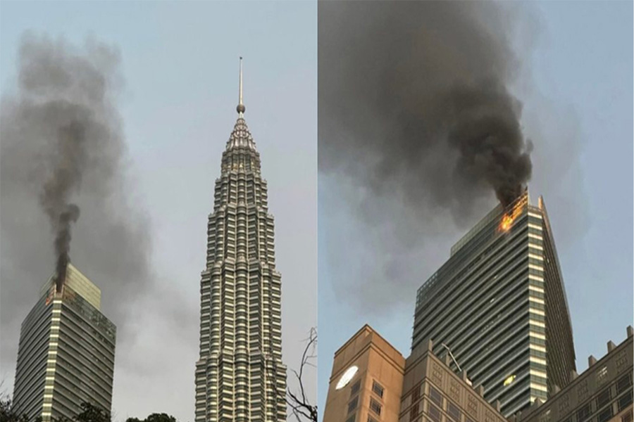 কুয়ালালামপুরের পেট্রোনাস টাওয়ার ৩-এ অগ্নিকাণ্ড