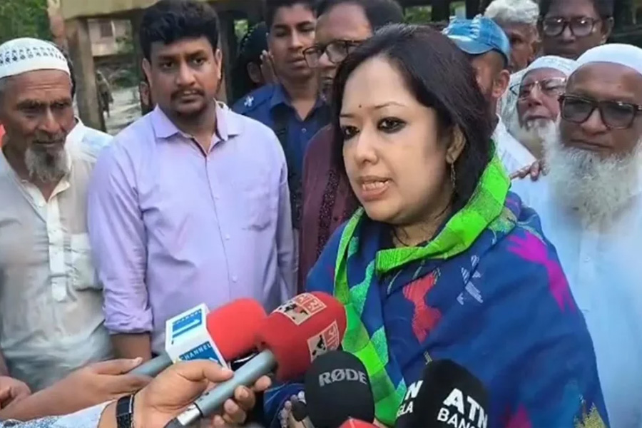 ব্রাহ্মণবাড়িয়া-২ আসনের স্বতন্ত্র সংসদ সদস্য ব্যারিস্টার রুমিন ফারহানা। ছবি: সংগৃহীত