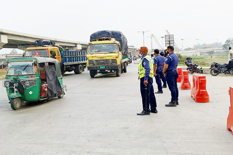 উত্তরের মহাসড়কে ১২শ’ পুলিশ ও আকাশে ড্রোনের নজরদারি
