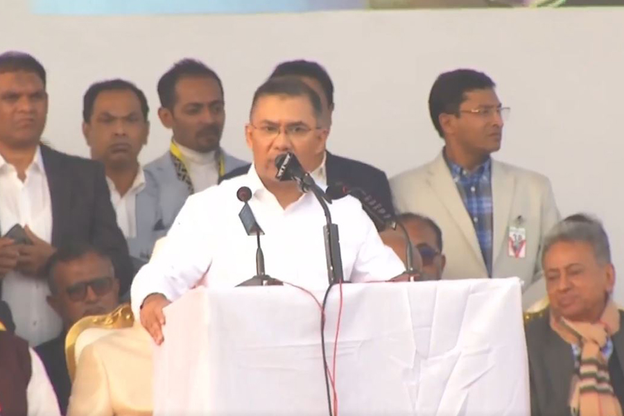 জুলাই ৩৬ এক্সপ্রেসওয়ের সংবর্ধনা মঞ্চে তারেক রহমান