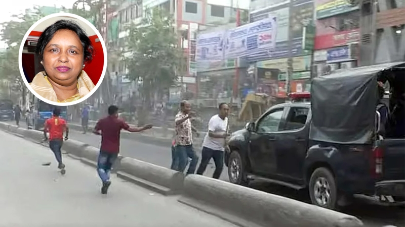 আইভীকে গ্রেপ্তার, পুলিশের গাড়িবহরে হামলা