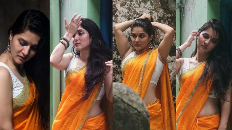স্লিভলেস ব্লাউজ, খোলা চুলে ভাইরাল মিথিলা
