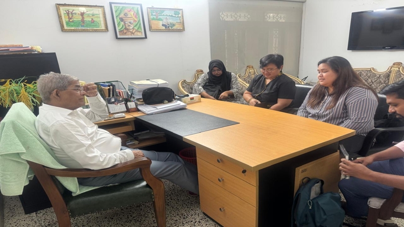 মির্জা ফখরুলের সঙ্গে ব্রিজা রোজালেস প্রতিনিধি দলের বৈঠক