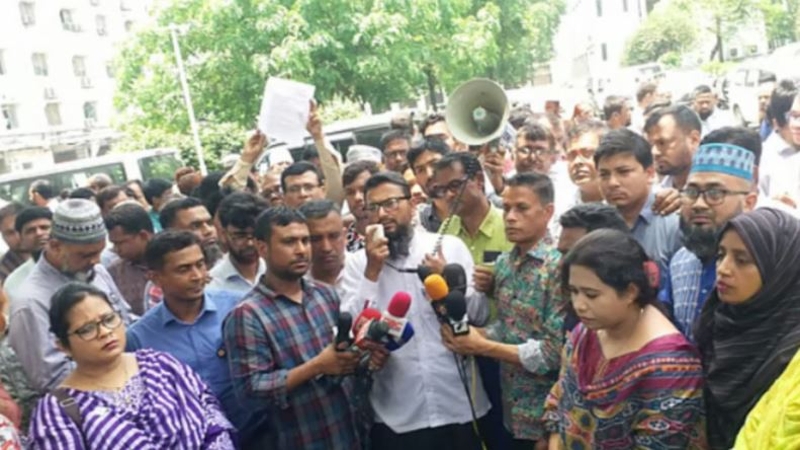 সচিবালয়ে বিক্ষোভ, ঈদের পর কর্মসূচি ঘোষণা