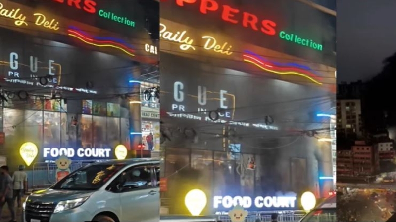 রাজধানীর শান্তিনগরে ১০ তলা ভবনে আগুন