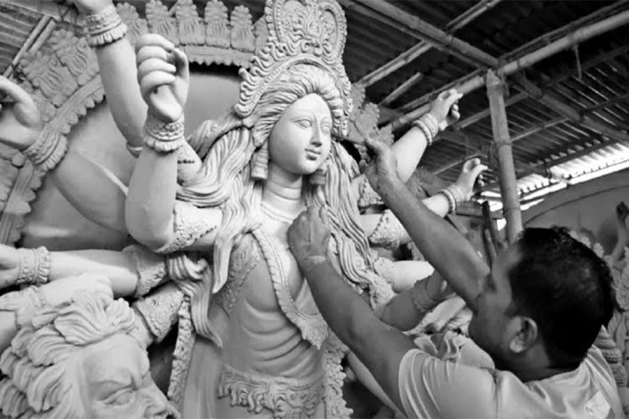 গৌরীপুরে ৫৫টি পূজা মণ্ডপে দুর্গোৎসবের প্রস্তুতি