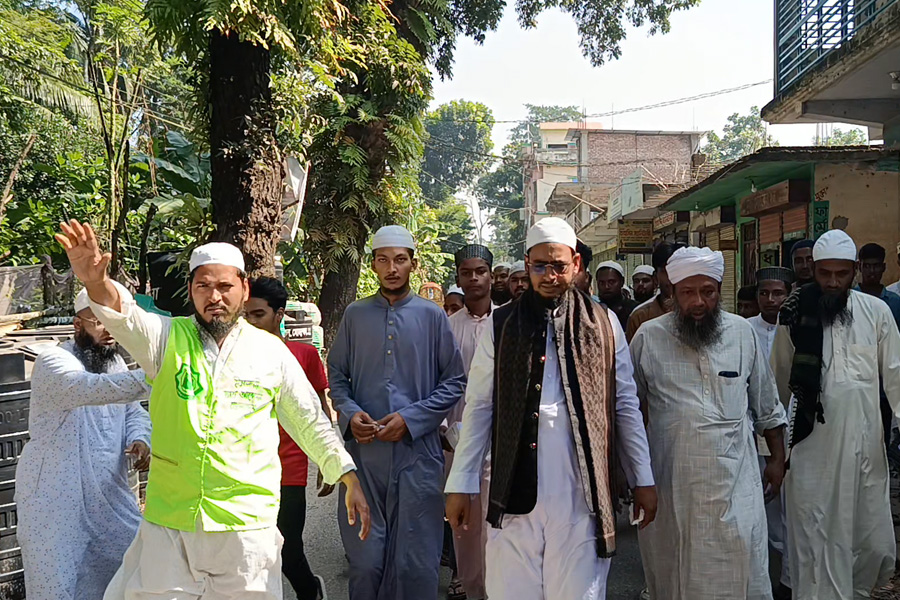 ঝালকাঠিতে ইসলামী আন্দোলনের প্রার্থী ইব্রাহিম আল হাদীর গণসংযোগ