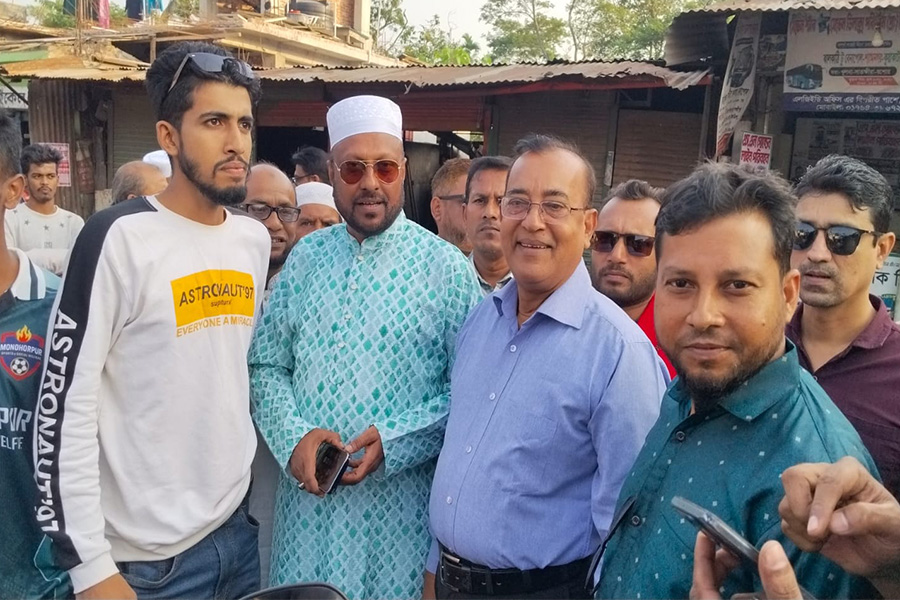 ঝালকাঠি-১ আসনে বিএনপির মনোনয়ন প্রত্যাশীকে ফুলেল অভ্যর্থনা