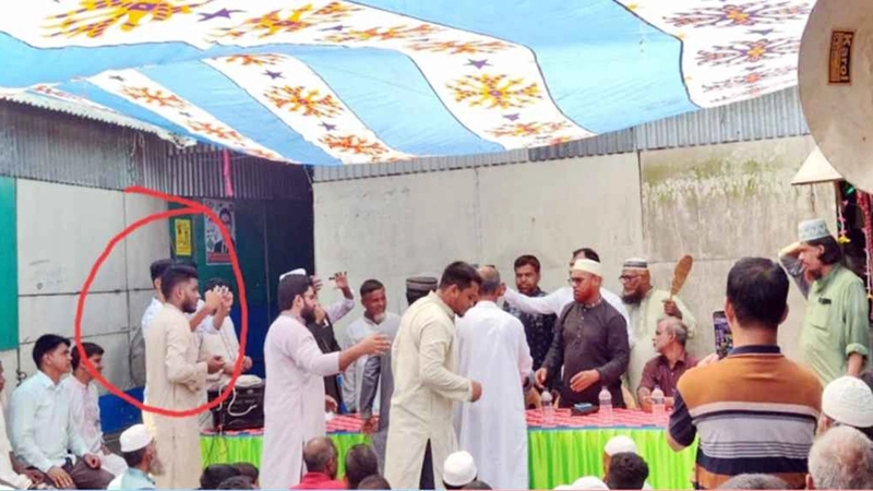 জামায়াতের কর্মীসভা ছাত্রলীগ নেতা, ছবি ভাইরাল