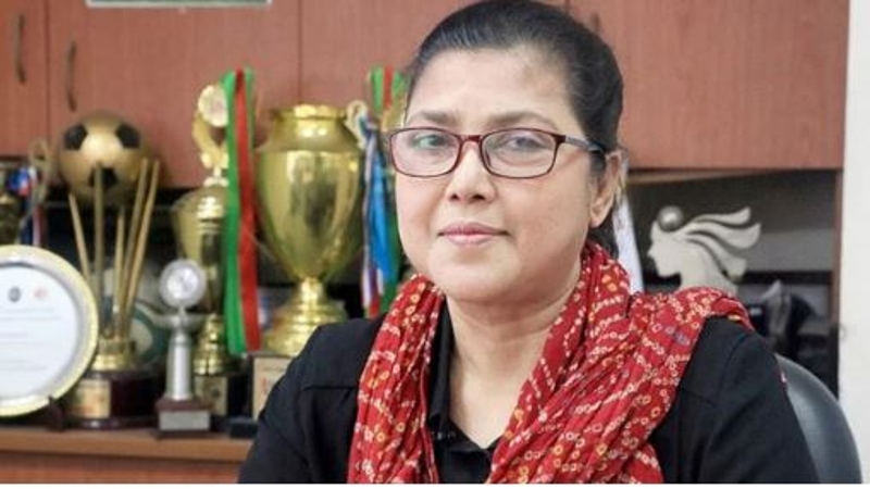 বিমানবন্দর থেকে ফেরত আসলেন বাফুফের মাহফুজা আক্তার