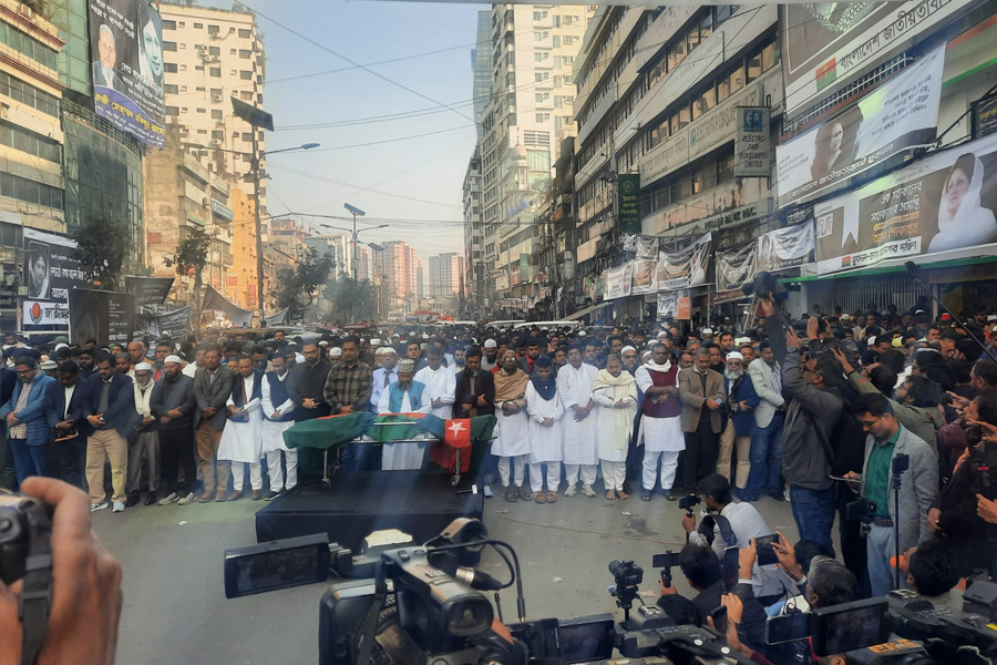 নয়াপল্টনে মুসাব্বিরের জানাজা অনুষ্ঠিত