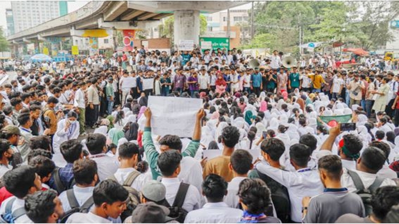 পলিটেকনিক শিক্ষার্থীদের বিক্ষোভ কাল