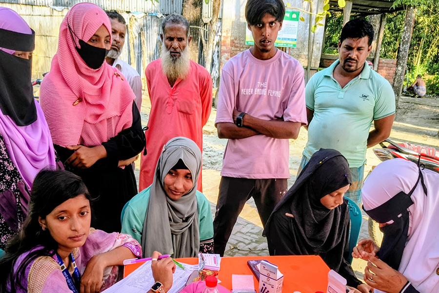 রাজবাড়ীতে বিনামূল্যে রক্তের গ্রুপ নির্ণয় ক্যাম্প অনুষ্ঠিত