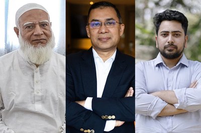 শফিকুর রহমান ও নাহিদ ইসলামের বাসায় যাবেন তারেক রহমান